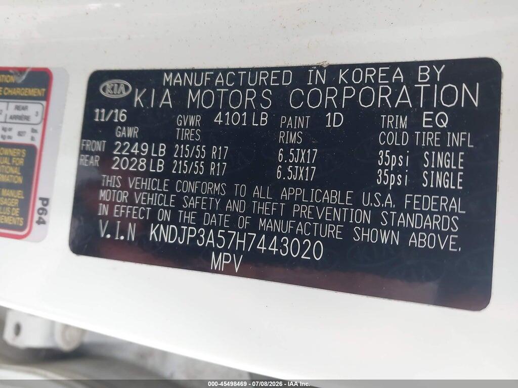 KNDJP3A57H7443020 2017 KIA SOUL photo no. 9