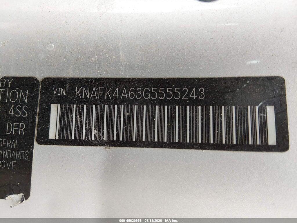 KNAFK4A63G5555243 2016 KIA FORTE photo no. 9