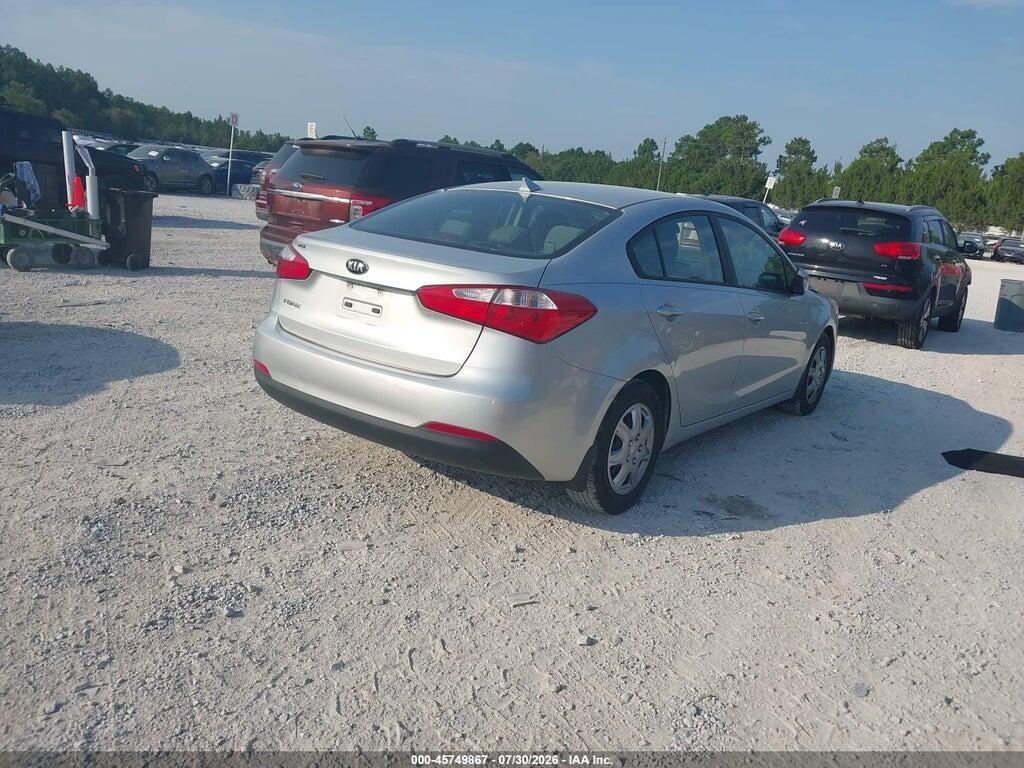 KNAFK4A63G5514109 2016 KIA FORTE photo no. 4