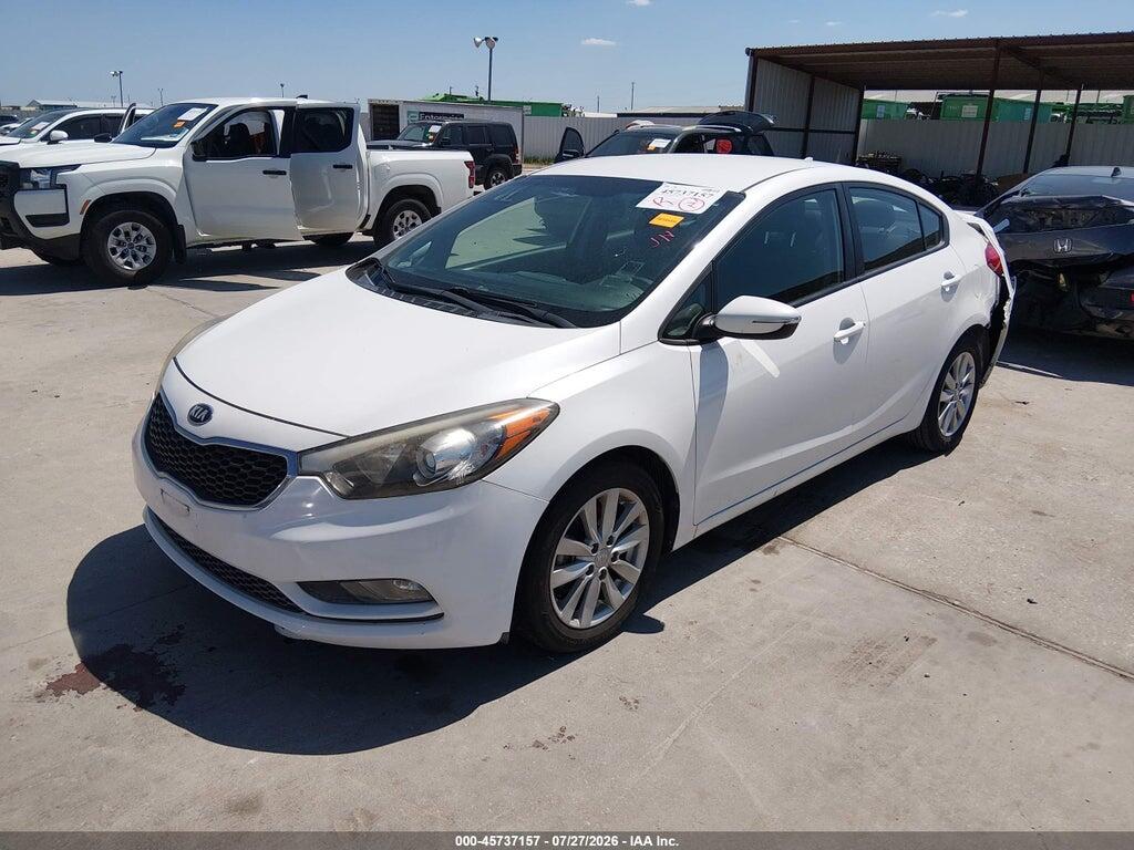 KNAFX4A64G5456707 2016 KIA FORTE photo no. 2