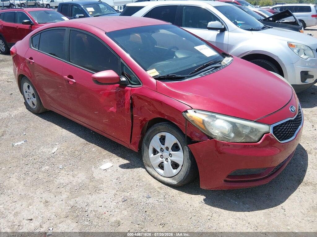 KNAFK4A66G5605407 2016 KIA FORTE photo no. 1