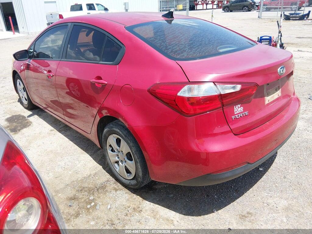 KNAFK4A66G5605407 2016 KIA FORTE photo no. 3