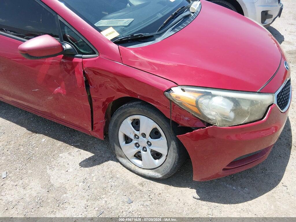 KNAFK4A66G5605407 2016 KIA FORTE photo no. 6