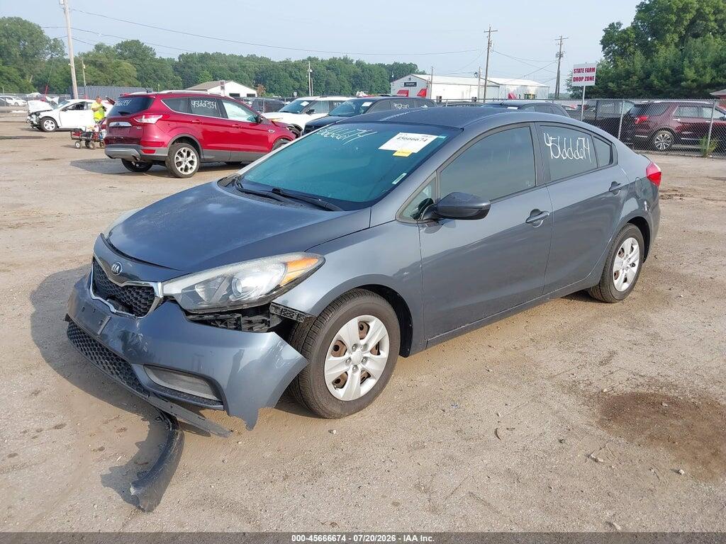 KNAFK4A62G5565827 2016 KIA FORTE photo no. 2