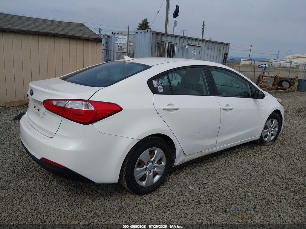 KNAFX4A64G5533155 2016 KIA FORTE photo no. 4