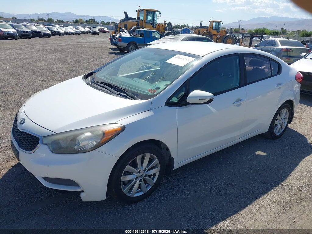 KNAFX4A68G5577353 2016 KIA FORTE photo no. 2