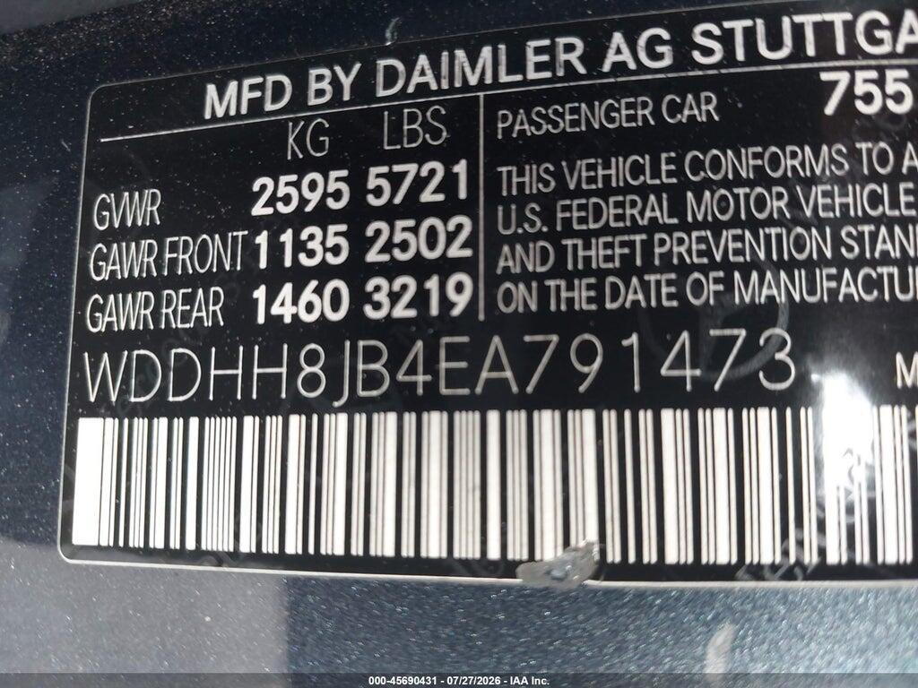 WDDHH8JB4EA791473 2014 MERCEDES-BENZ E 350 photo no. 9