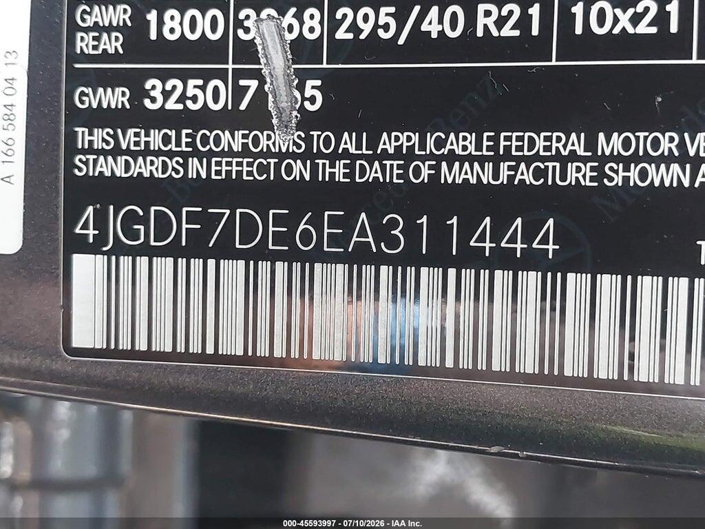 4JGDF7DE6EA311444 2014 MERCEDES-BENZ GL 550 photo no. 9