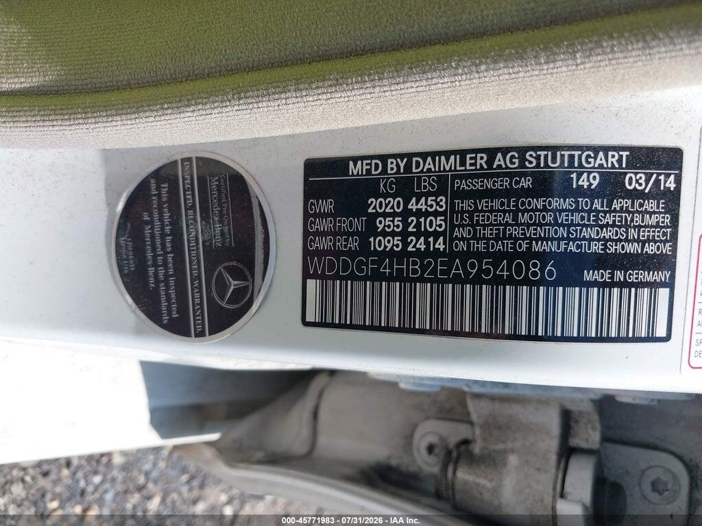 WDDGF4HB2EA954086 2014 MERCEDES-BENZ C 250 photo no. 9