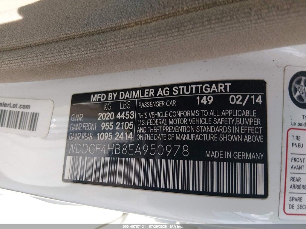 WDDGF4HB8EA950978 2014 MERCEDES-BENZ C 250 photo no. 9