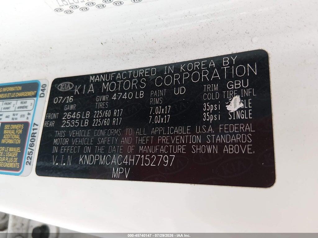 KNDPMCAC4H7152797 2017 KIA SPORTAGE photo no. 9