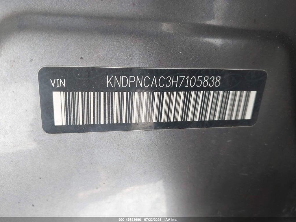 KNDPNCAC3H7105838 2017 KIA SPORTAGE photo no. 9