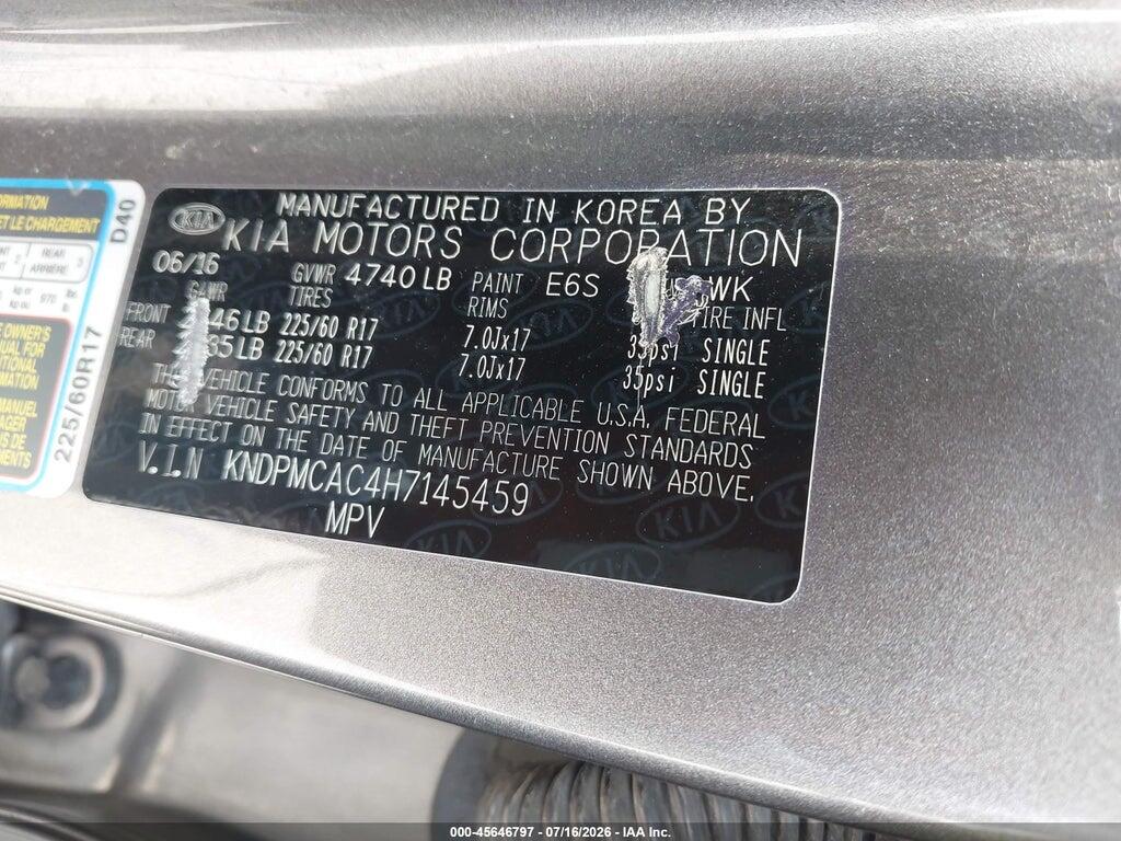 KNDPMCAC4H7145459 2017 KIA SPORTAGE photo no. 9