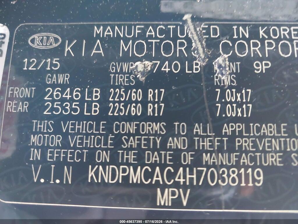 KNDPMCAC4H7038119 2017 KIA SPORTAGE photo no. 9