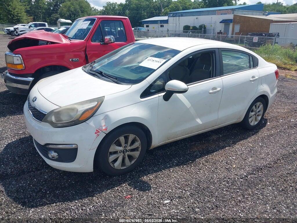 KNADN4A37G6626734 2016 KIA RIO photo no. 2