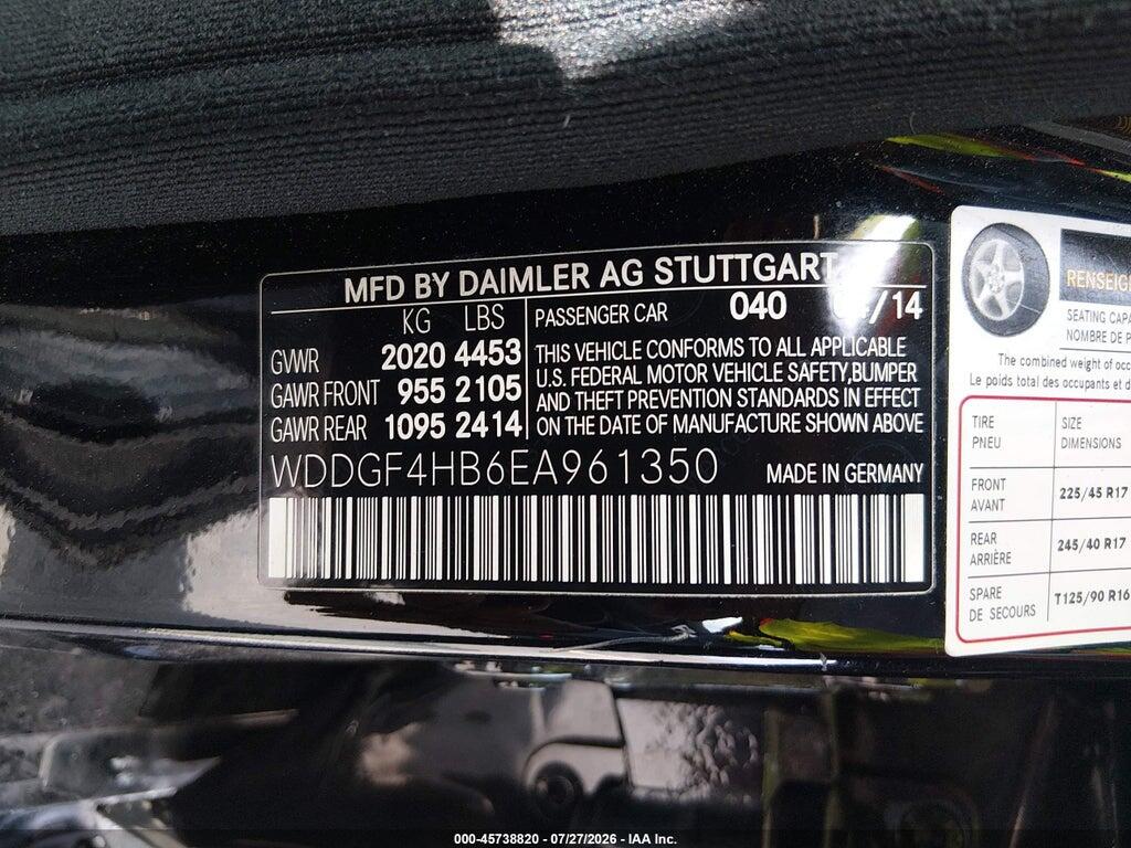 WDDGF4HB6EA961350 2014 MERCEDES-BENZ C 250 photo no. 9