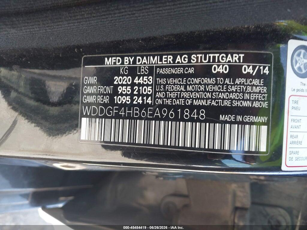 WDDGF4HB6EA961848 2014 MERCEDES-BENZ C 250 photo no. 9