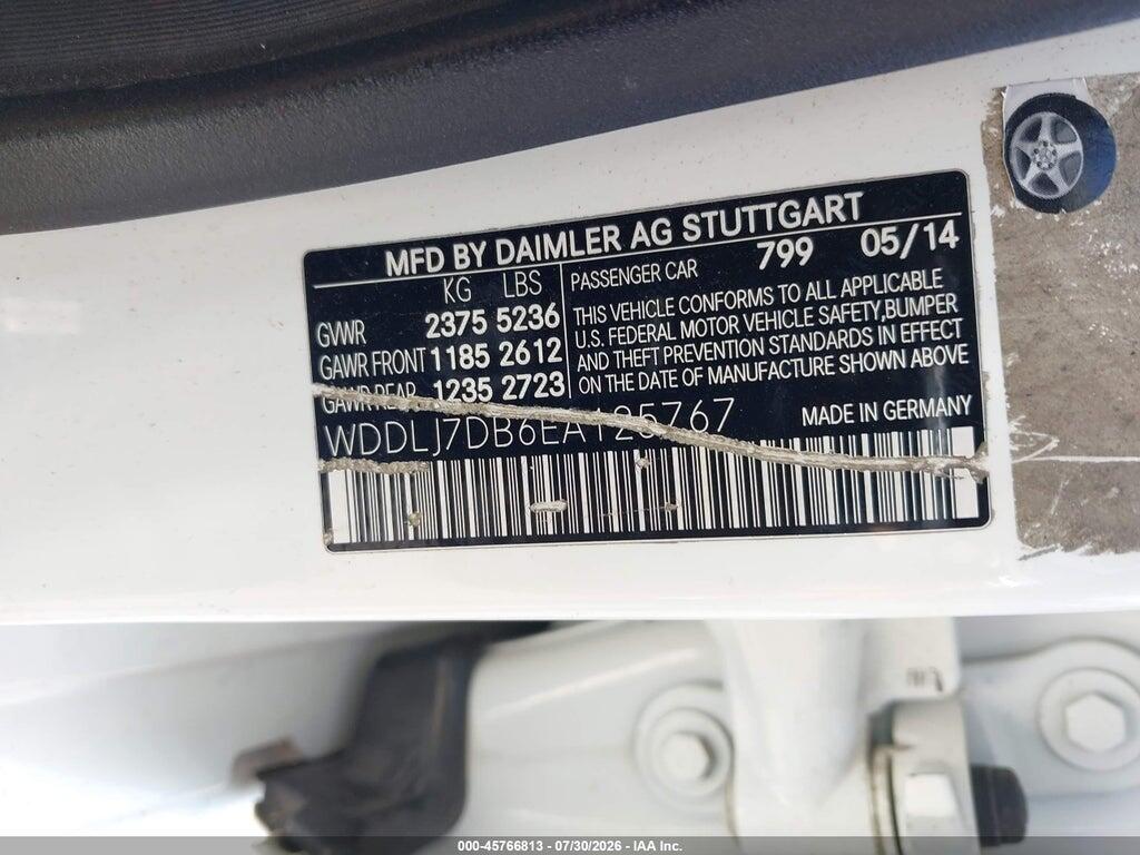 WDDLJ7DB6EA125767 2014 MERCEDES-BENZ CLS 550 photo no. 9