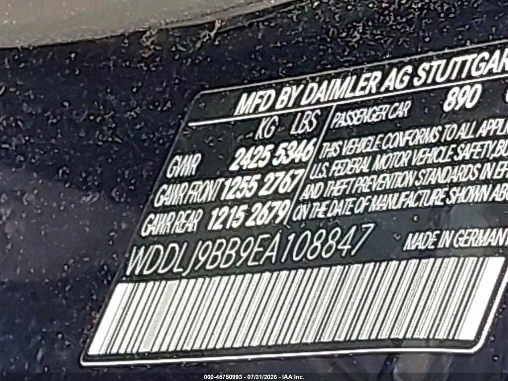 WDDLJ9BB9EA108847 2014 MERCEDES-BENZ CLS 550 photo no. 9