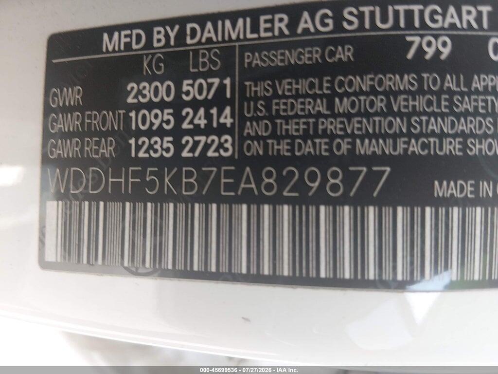 WDDHF5KB7EA829877 2014 MERCEDES-BENZ E 350 photo no. 9