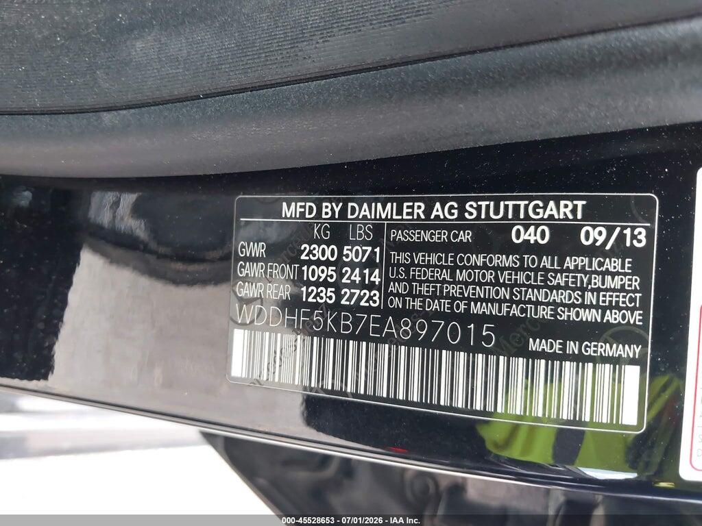 WDDHF5KB7EA897015 2014 MERCEDES-BENZ E 350 photo no. 9