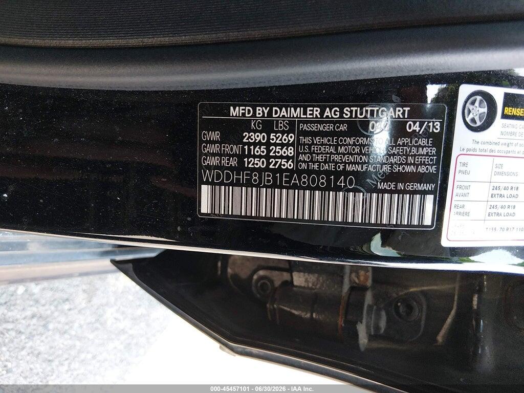 WDDHF8JB1EA808140 2014 MERCEDES-BENZ E 350 photo no. 9