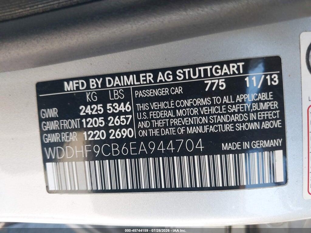 WDDHF9CB6EA944704 2014 MERCEDES-BENZ E 63 AMG photo no. 9