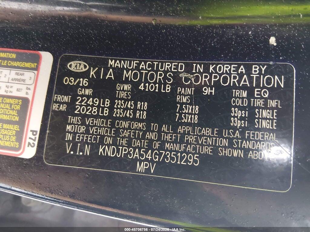 KNDJP3A54G7351295 2016 KIA SOUL photo no. 9