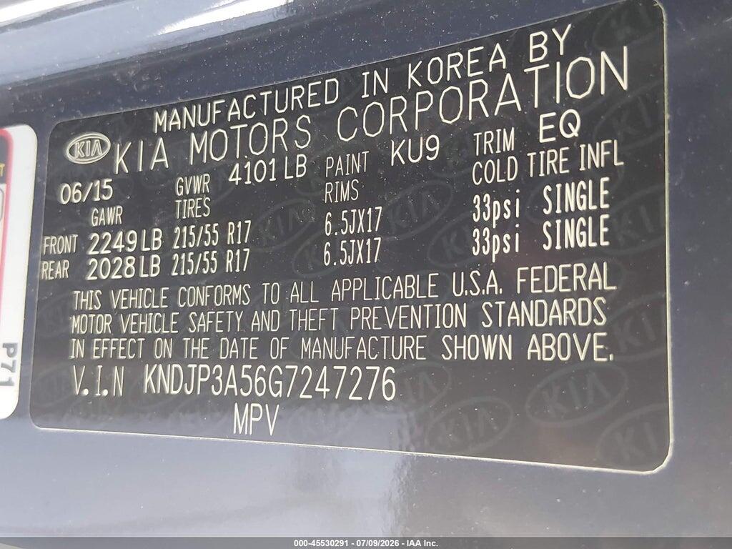 KNDJP3A56G7247276 2016 KIA SOUL photo no. 9