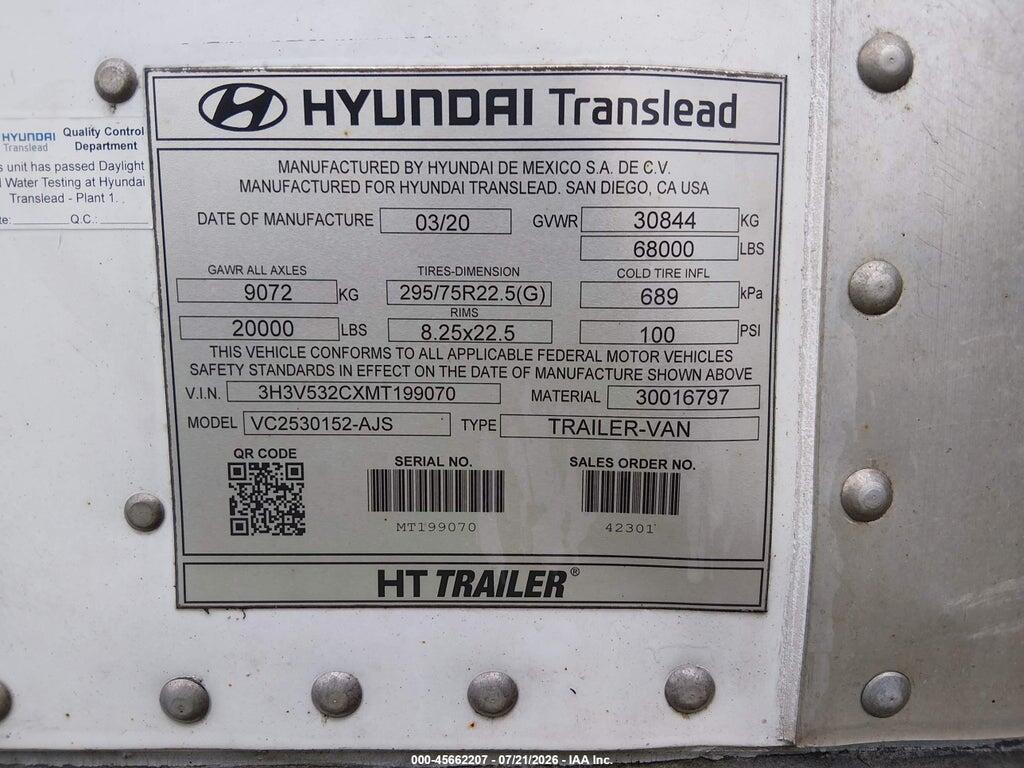 3H3V532CXMT199070 2021 HYUNDAI TRANSLEAD INC UNKNOWN photo no. 9