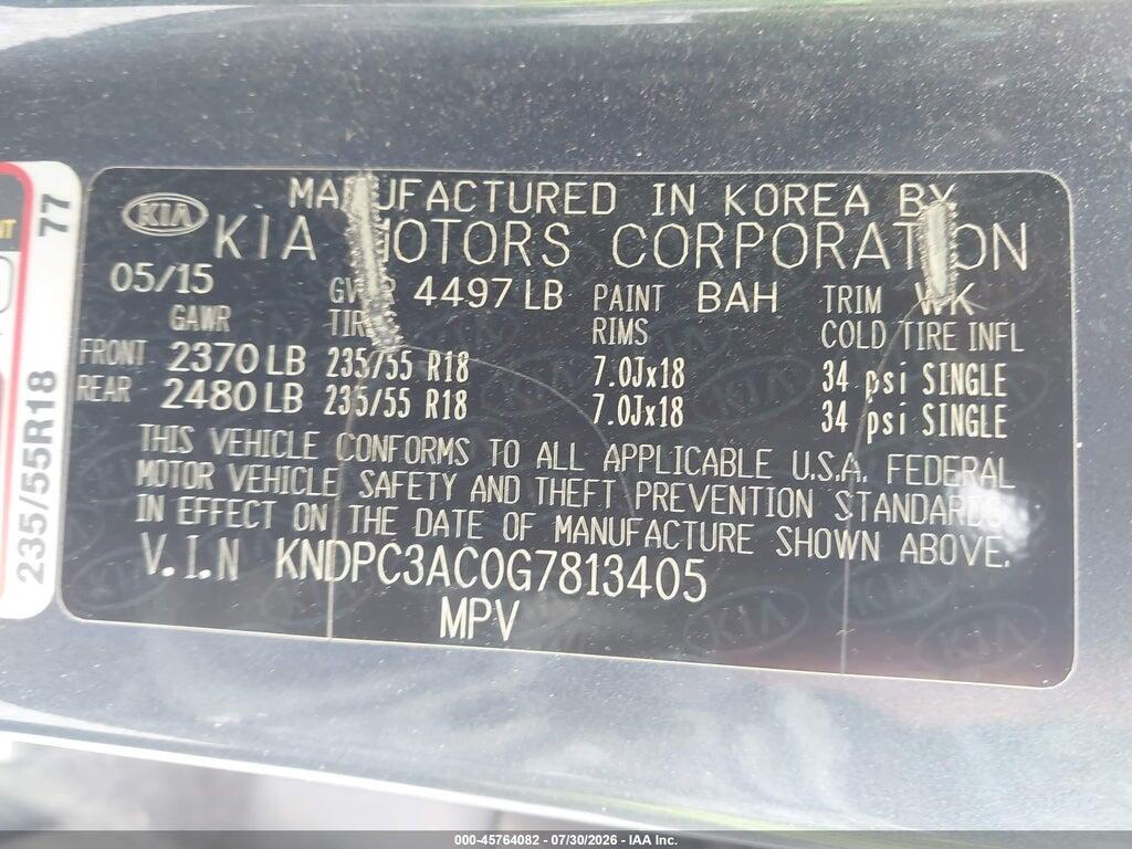 KNDPC3AC0G7813405 2016 KIA SPORTAGE photo no. 9