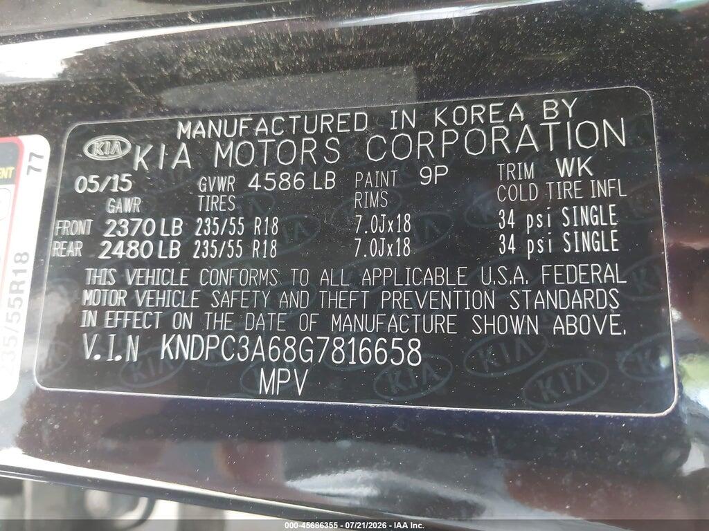 KNDPC3A68G7816658 2016 KIA SPORTAGE photo no. 9