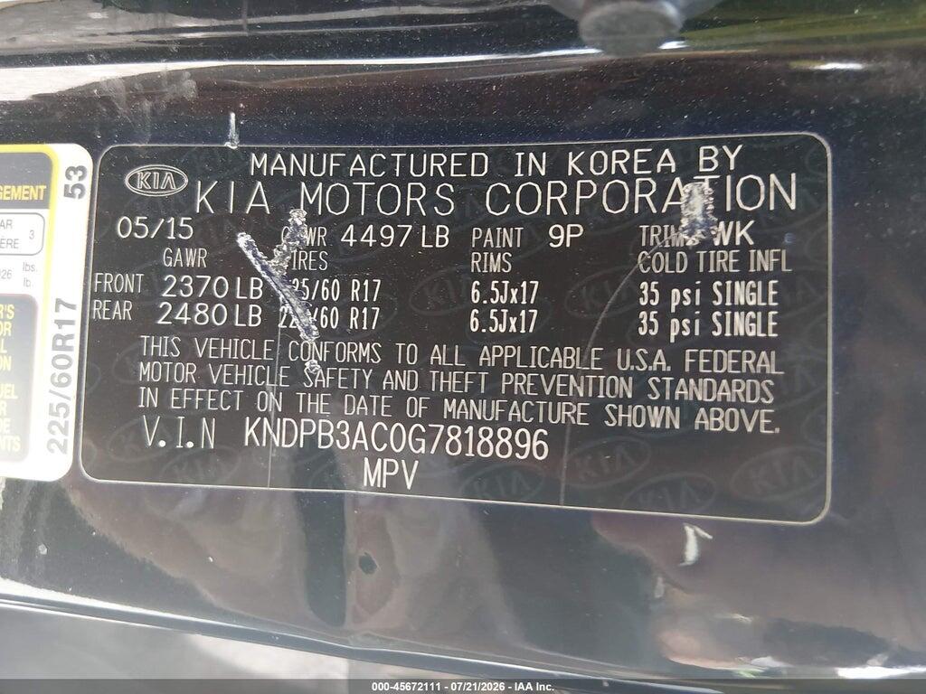 KNDPB3AC0G7818896 2016 KIA SPORTAGE photo no. 9