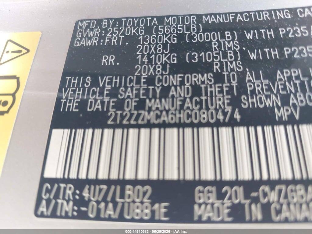 2T2ZZMCA6HC080474 2017 LEXUS RX 350 photo no. 9
