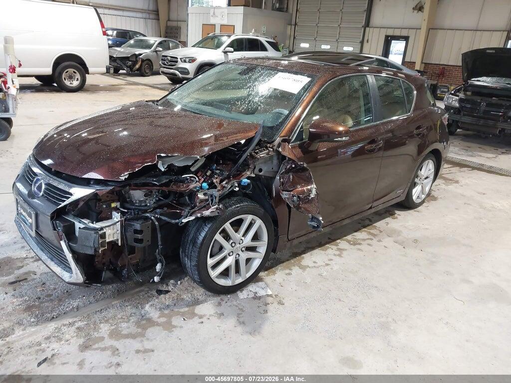JTHKD5BH4H2297558 2017 LEXUS CT 200H photo no. 2
