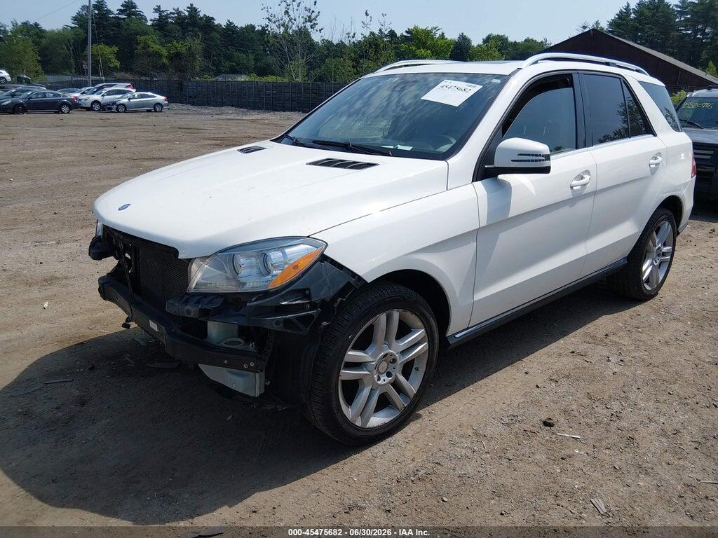4JGDA5HB6EA374126 2014 MERCEDES-BENZ ML 350 photo no. 2