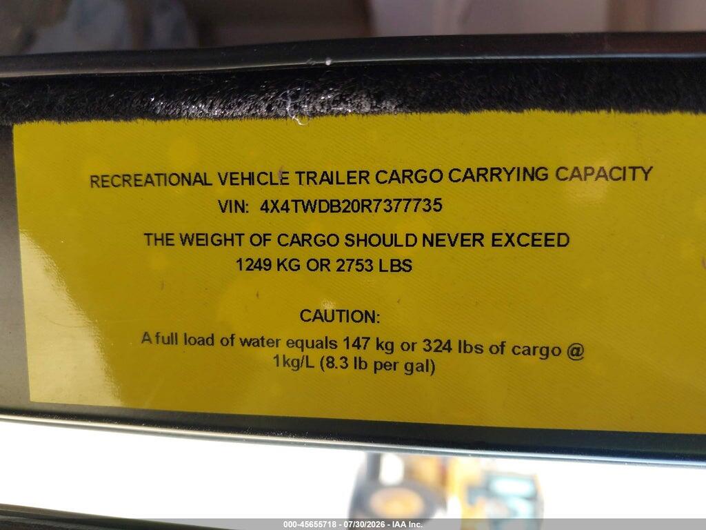 4X4TWDB20R7377735 2024 FOREST RIVER 30' BUMPER PULL TRAVEL TRAILER photo no. 9