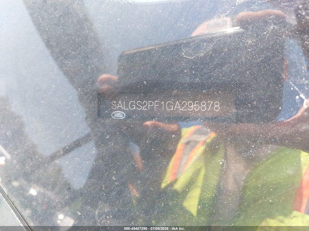 SALGS2PF1GA295878 2016 LAND ROVER RANGE ROVER photo no. 9