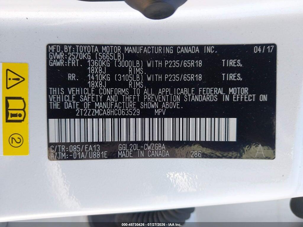 2T2ZZMCA8HC063529 2017 LEXUS RX 350 photo no. 9