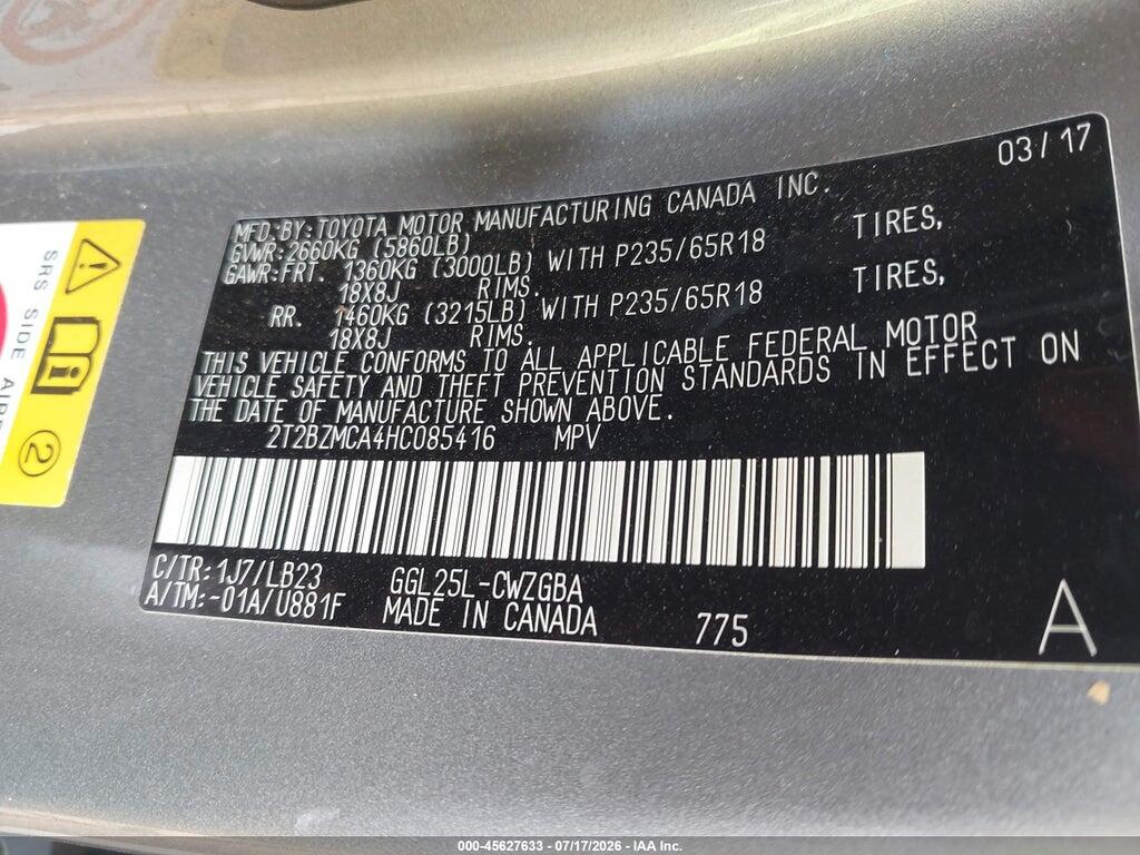 2T2BZMCA4HC085416 2017 LEXUS RX 350 photo no. 8