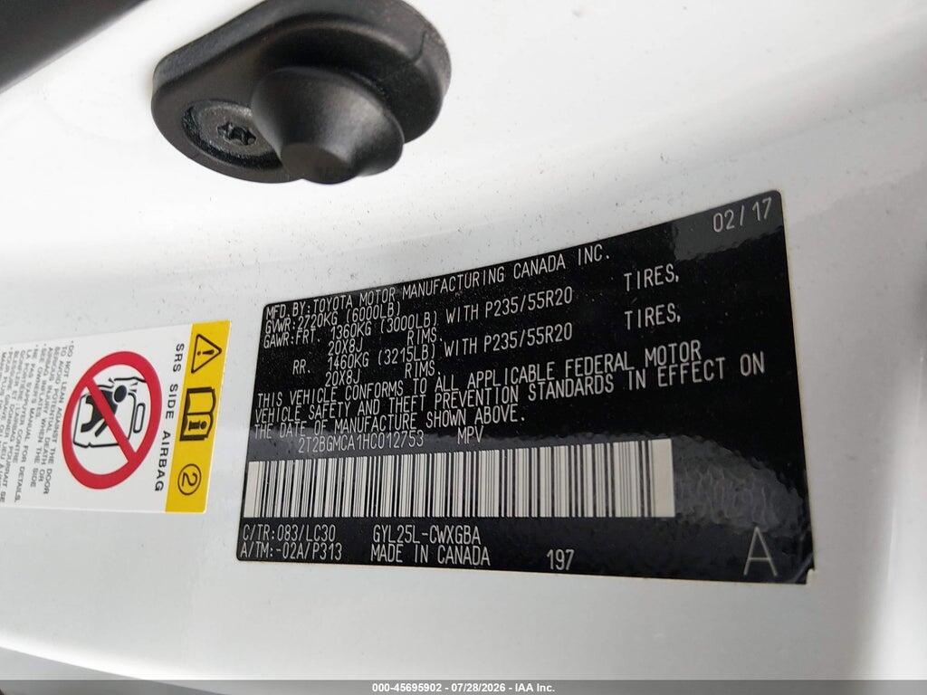 2T2BGMCA1HC012753 2017 LEXUS RX 450H photo no. 9