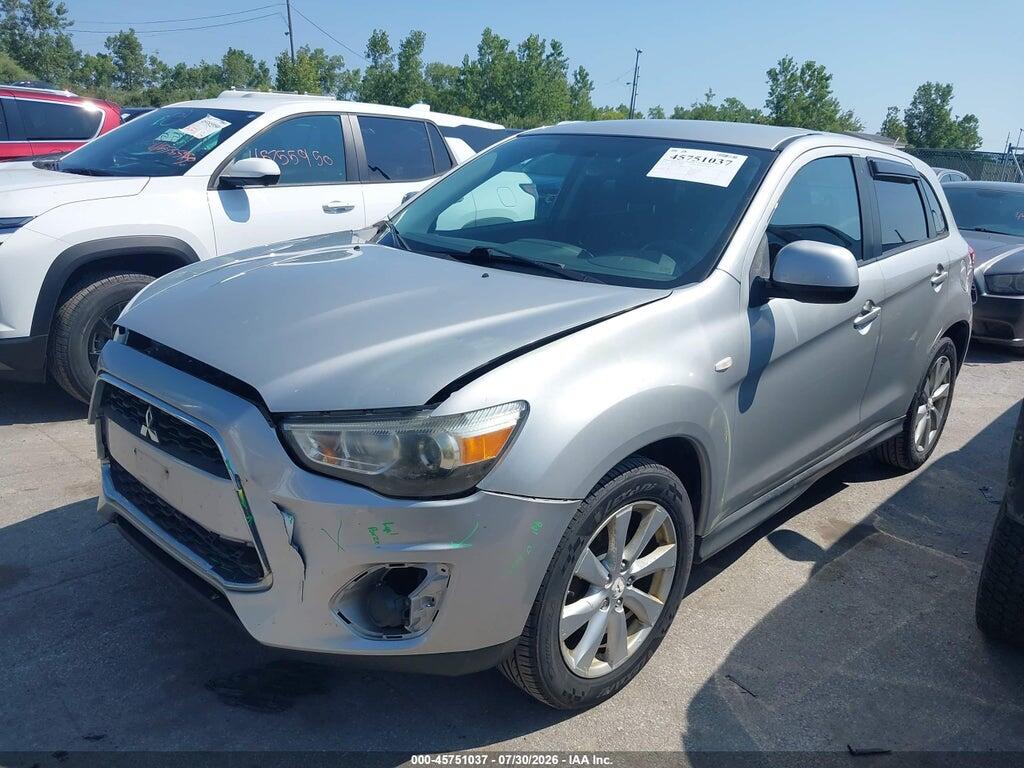 4A4AR3AU6EE021077 2014 MITSUBISHI OUTLANDER SPORT photo no. 2