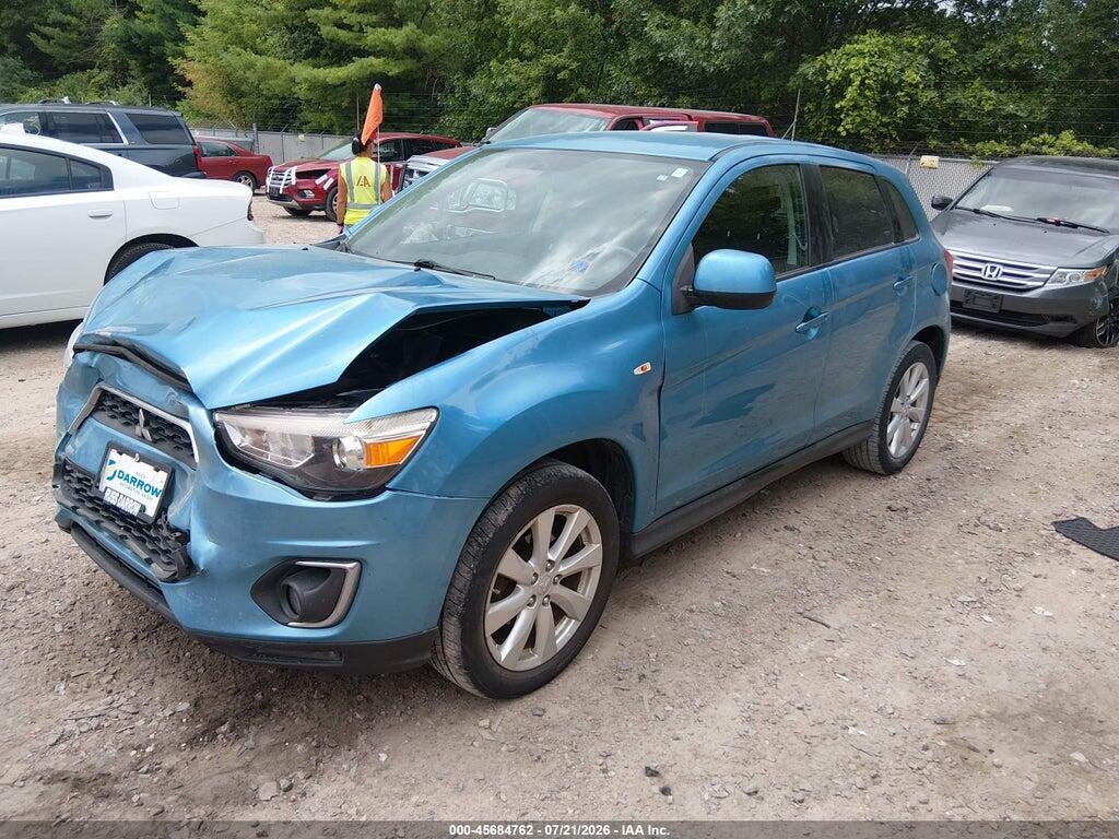 4A4AR3AU0EE021916 2014 MITSUBISHI OUTLANDER SPORT photo no. 2