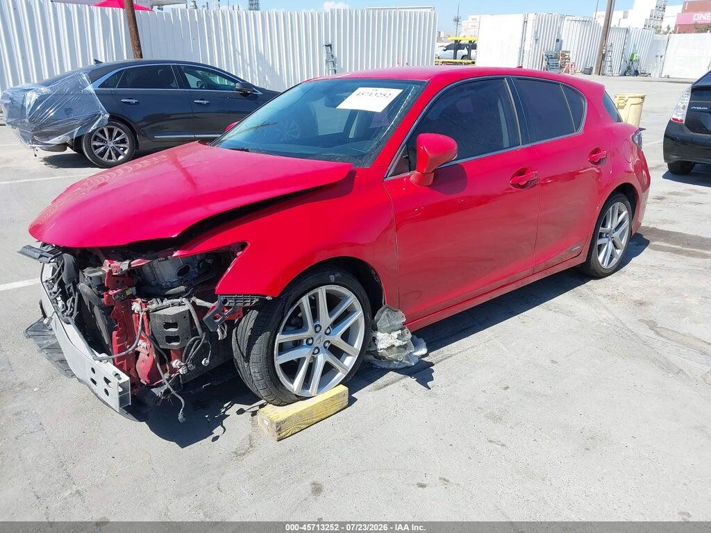 JTHKD5BH2G2265674 2016 LEXUS CT 200H photo no. 2