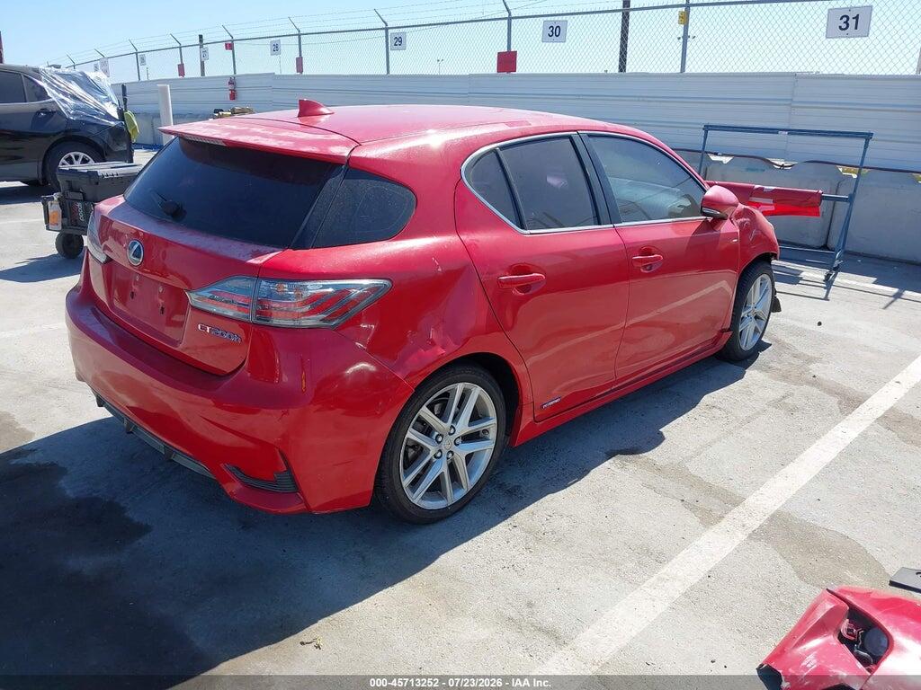 JTHKD5BH2G2265674 2016 LEXUS CT 200H photo no. 4