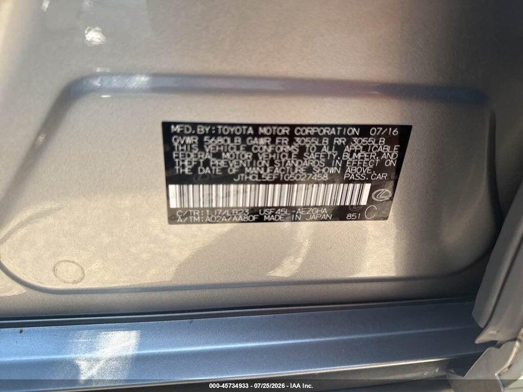 JTHCL5EF1G5027458 2016 LEXUS LS 460 photo no. 9
