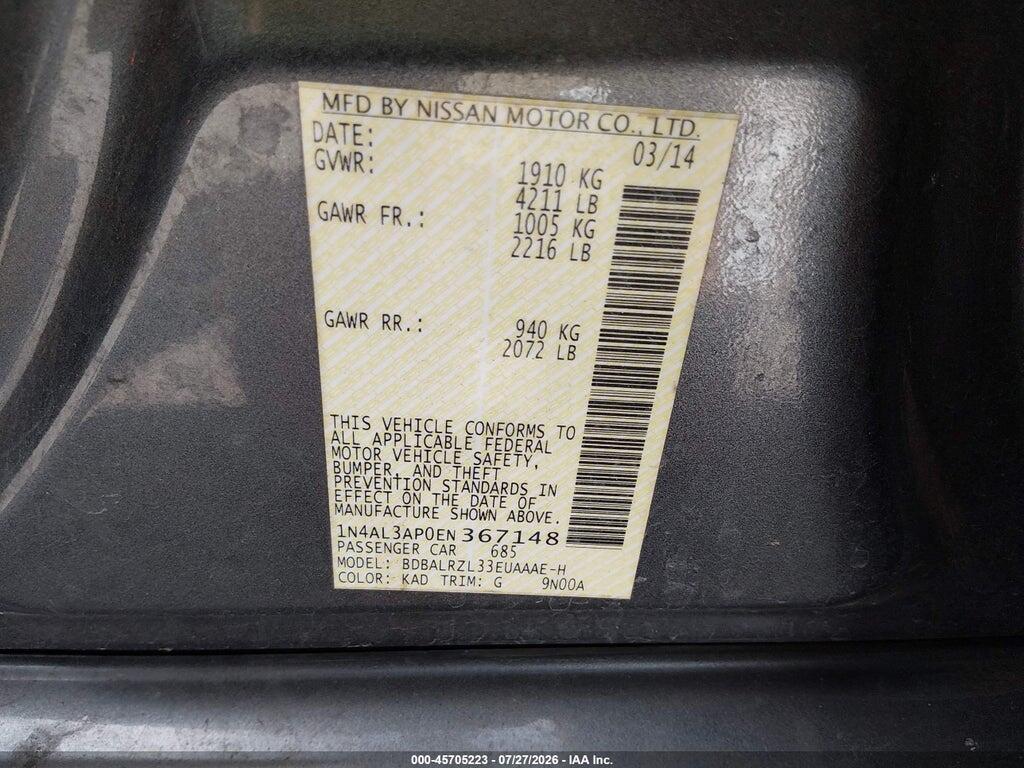 1N4AL3AP0EN367148 2014 NISSAN ALTIMA photo no. 9