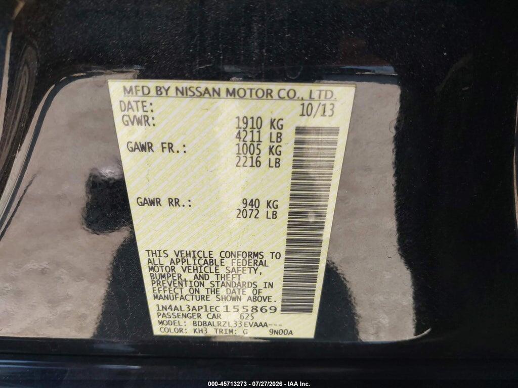 1N4AL3AP1EC155869 2014 NISSAN ALTIMA photo no. 9