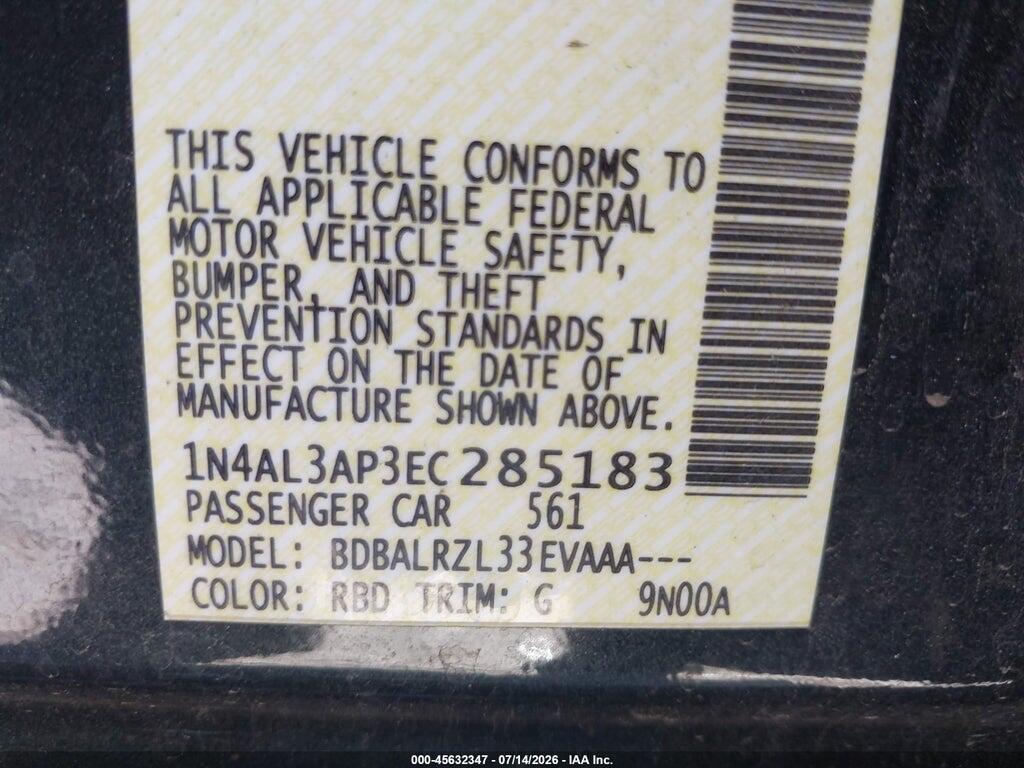 1N4AL3AP3EC285183 2014 NISSAN ALTIMA photo no. 9