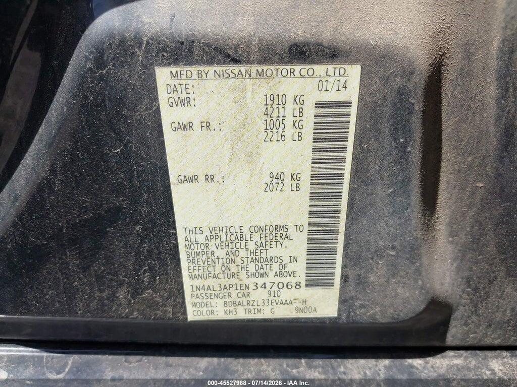 1N4AL3AP1EN347068 2014 NISSAN ALTIMA photo no. 9